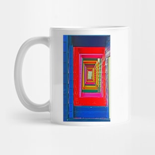 Beach Huts - Saltburn - Abstract Mug